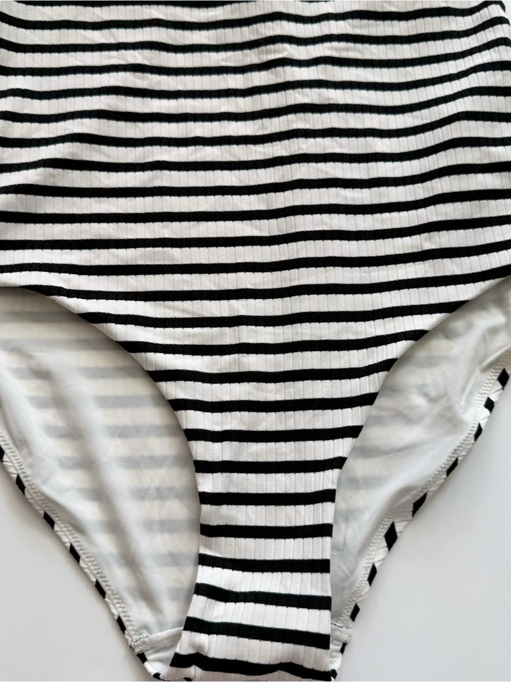 & Other Stories ribbed striped swimsuit size 8 NWT